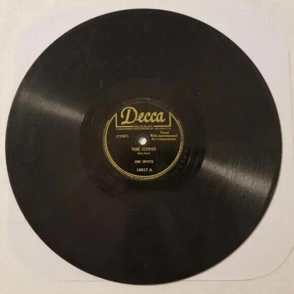 3/$25 Ink Spots 78 RPM The Gypsy / Everyone Is Saying Hello Again Decca 18817 - Picture 2 of 5